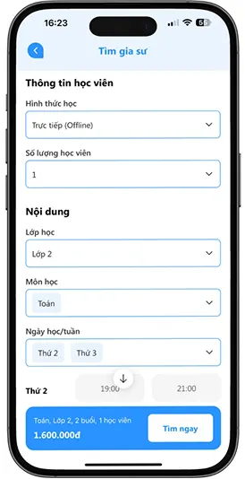 Bước 02 – Điền đầy đủ thông tin